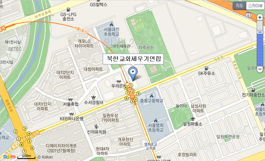 북세연 약도